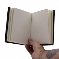 Leather Printed Notebook (7x5") - My Chakras Are Aligned AF - 200 Pages
