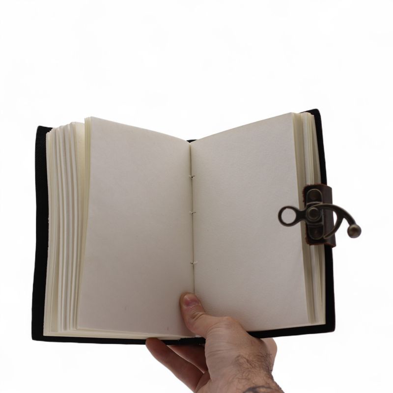 Leather Printed Notebook (7x5") - Stop Doomscrolling - 200 Pages