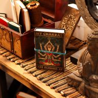 Leather Printed Notebook (7x5") - My Chakras Are Aligned AF - 200 Pages