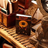 Leather Printed Notebook (7x5") - Stop Doomscrolling - 200 Pages