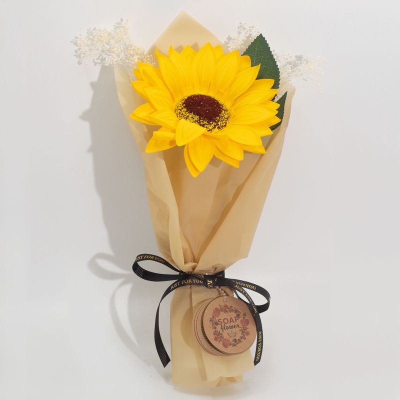 Ready to Retail Soap Flowers - Single Sunflower Bouquet
