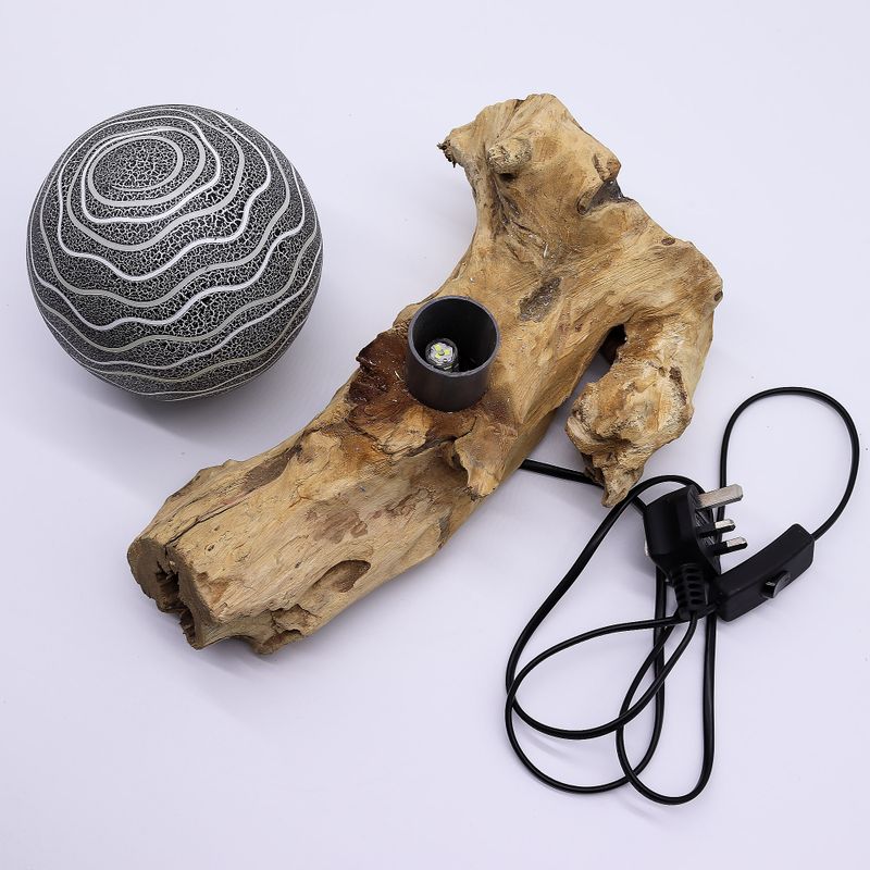 Drift Glow Lamp Grey Luna Shade - EU Plug