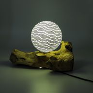 Drift Glow Lamp Grey Luna Shade - EU Plug