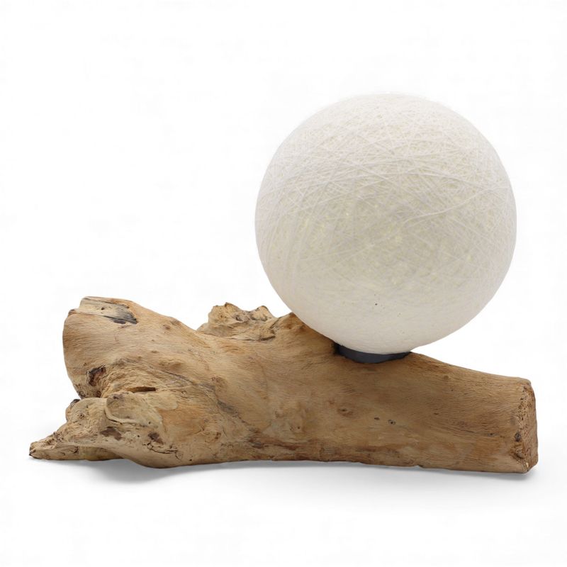 Drift Glow Lamp Cotton Luna Ivory Shade - EU Plug