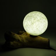 Drift Glow Lamp Cotton Luna Ivory Shade - EU Plug