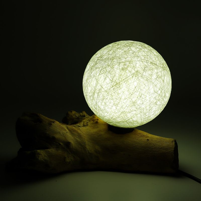 Drift Glow Lamp Cotton Luna Ivory Shade - EU Plug