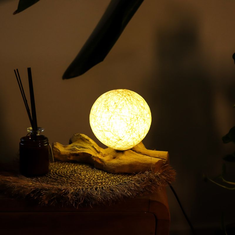 Drift Glow Lamp Cotton Wrap Cream Shade - EU Plug