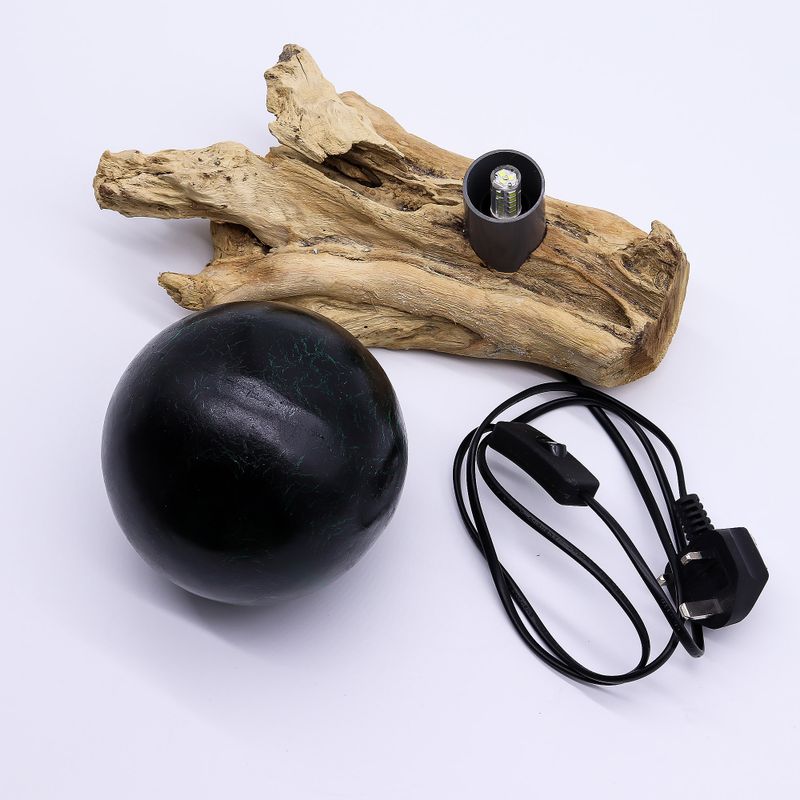 Drift Glow Lamp Emerald Crackle Shade - EU Plug