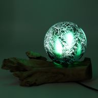 Drift Glow Lamp Emerald Crackle Shade - EU Plug