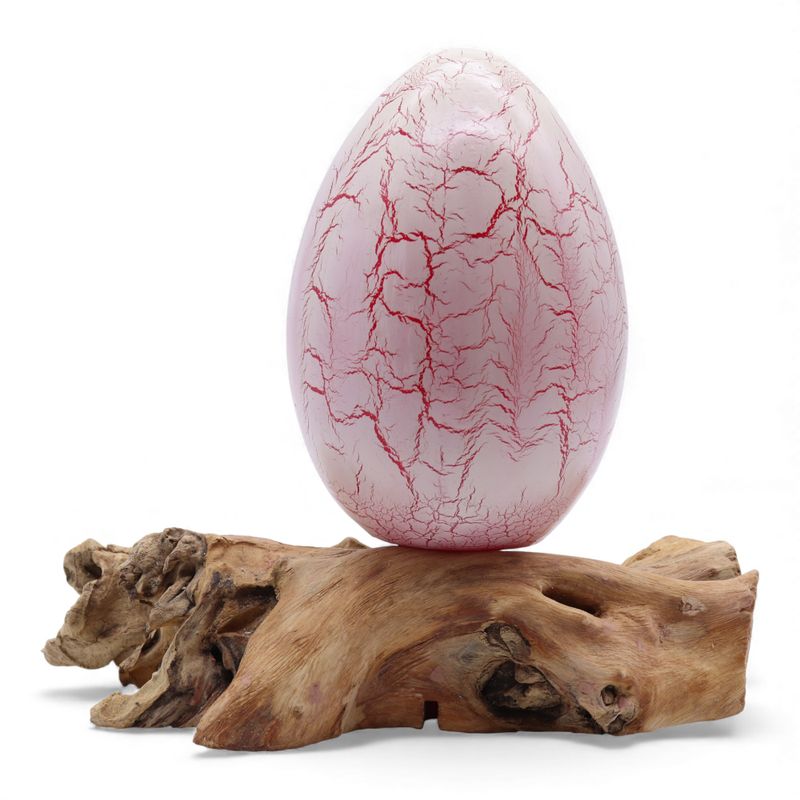 Drift Glow Lamp Crackle Fire Egg Shade - Orange - EU Plug