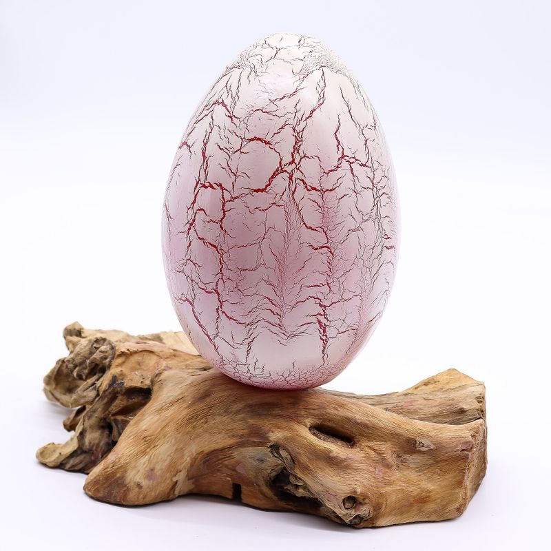 Drift Glow Lamp Crackle Fire Egg Shade - Orange - EU Plug