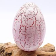Drift Glow Lamp Crackle Fire Egg Shade - Orange - EU Plug