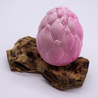Drift Glow Lamp Crackle Lotus Flower Shade - Purple - EU Plug