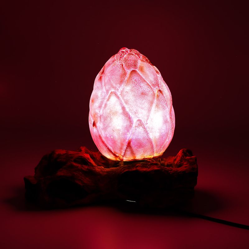 Drift Glow Lamp Crackle Lotus Flower Shade - Purple - EU Plug