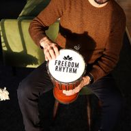 Medium Pro Djembe Drum -Freedom Rhythm (high) - 40cm (18cm Diia)