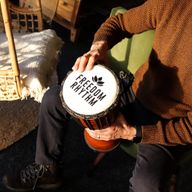 Medium Pro Djembe Drum -Freedom Rhythm (high) - 40cm (18cm Diia)