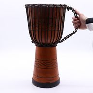 Large Pro Djembe Drum - Freedom Rhythm (high) - 50cm (22cm Diia)