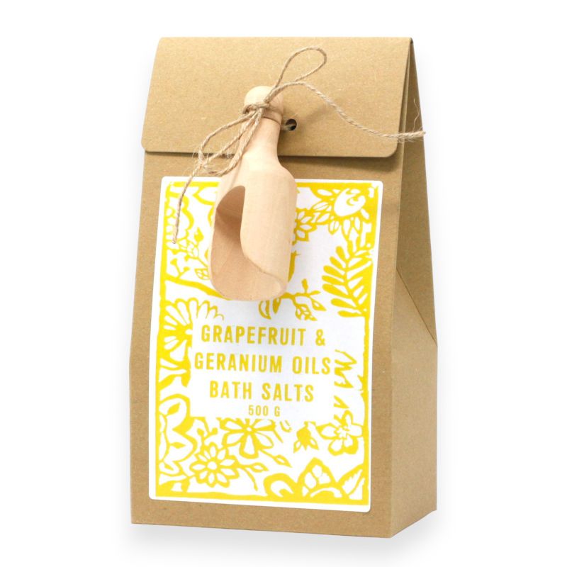 Himalayan Bath Salt 500g - Grapefruit & Geranium