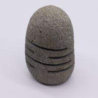 Natural Riverstone Candle Holder - Standing Stone Cut  (9x20cm)