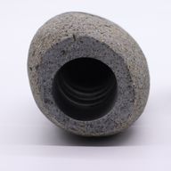 Natural Riverstone Candle Holder - Standing Stone Cut  (9x20cm)