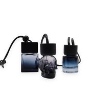 Black Car Diffuser Hanging Bottles - 8ml - (3 assorted designs x 4)