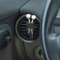 Black Car Diffuser Vent Attach Bottles - 8ml - (3 assorted designs x 4)