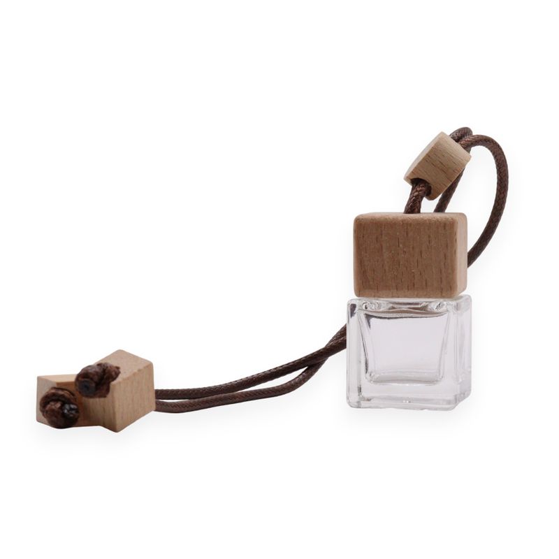 Clear Car Diffuser Hanging Bottles - 8ml - (3 assorted designs x 4)