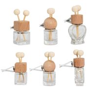 Clear Car Diffuser Vent Attach Bottles - 8ml - (3 assorted designs x 4)