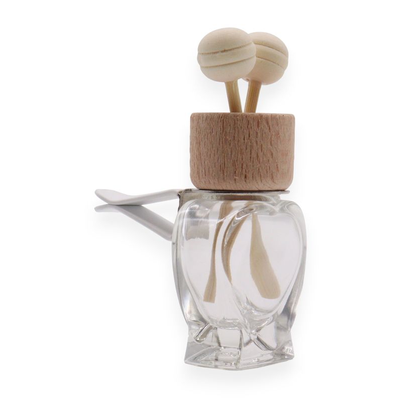 Clear Car Diffuser Vent Attach Bottles - 8ml - (3 assorted designs x 4)