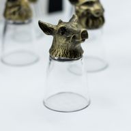 Gift Set of 12 Bottom Up Shot Glasses (25ml) - Forest & Mystical Creatures
