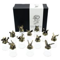 Gift Set of 12 Bottom Up Shot Glasses (25ml) - Chinese Zodiac Creatures