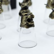 Gift Set of 12 Bottom Up Shot Glasses (25ml) - Chinese Zodiac Creatures