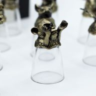 Gift Set of 12 Bottom Up Shot Glasses (25ml) - Chinese Zodiac Creatures