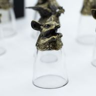 Gift Set of 12 Bottom Up Shot Glasses (25ml) - Chinese Zodiac Creatures
