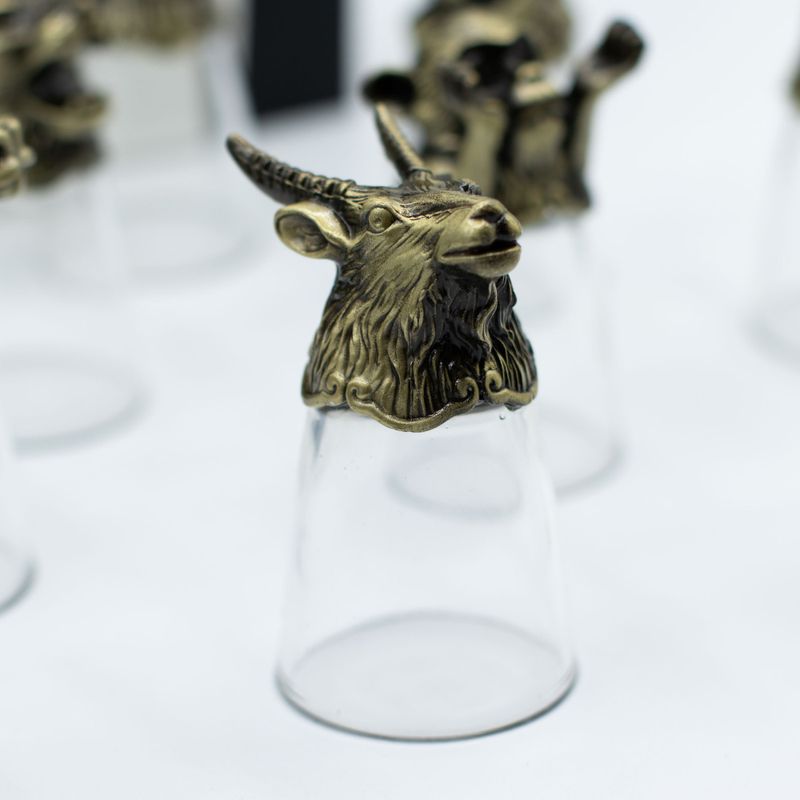 Gift Set of 12 Bottom Up Shot Glasses (25ml) - Chinese Zodiac Creatures