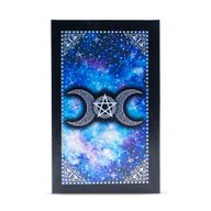 Blue Foil Tarot Card Set - Moon Face - with booklet