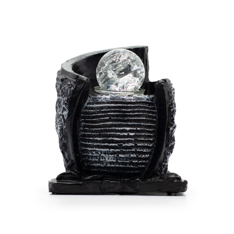 Tabletop Water Feature -15x13x20cm - Water Pot & Crystal Ball