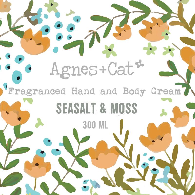 Agnes + Cat Hand & Body Cream - Sea Salt & Moss - 300ml