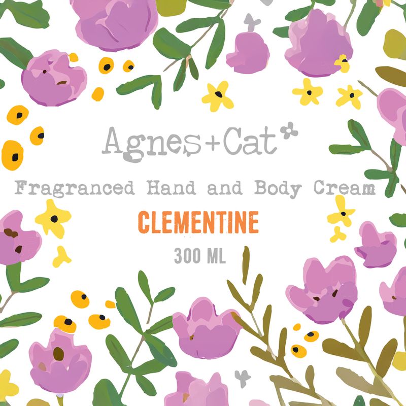Agnes + Cat Hand & Body Cream - Clementine - 300ml