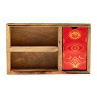 Three Section Tarot Box with Card Holder