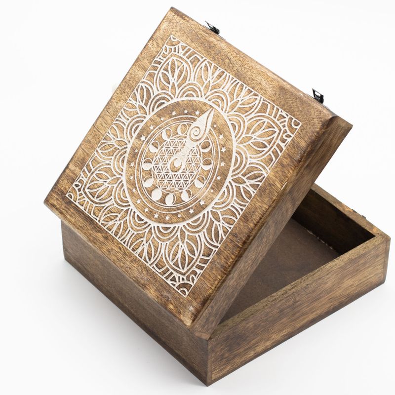 Extra Large Mango Box  - Moon Phase Goddess