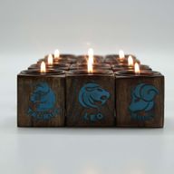 Cube Multi Purpose Holder - 5x5x5cm - Zodiac Selection