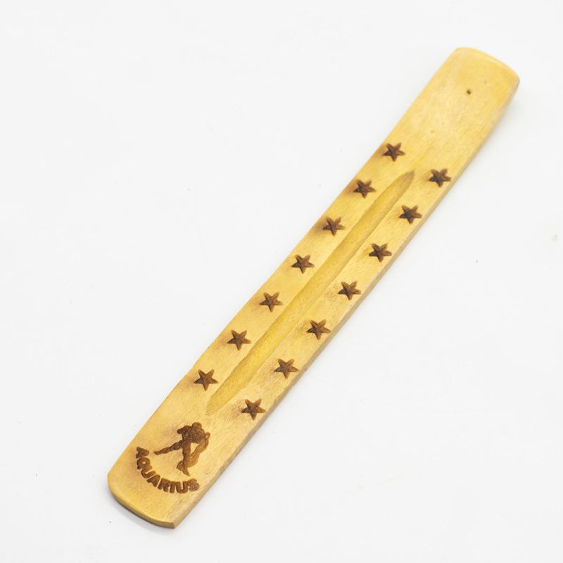 Natural Mango Wood  Ashcatcher - Assorted Zodiac Designs