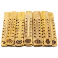 Natural Mango Wood  Ashcatcher - Assorted Esoteric Designs