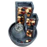 Tabletop Water Feature -19x19x28cm - Pebble Walls Garden & Crystal Ball