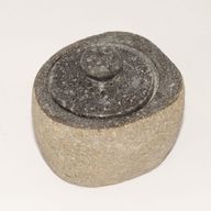Natural Riverstone Grounding Pot - Small (aprox 9x7cm)