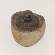 Natural Riverstone Grounding Pot -Medium (aprox 12x8cm)