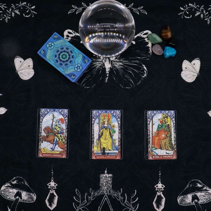 Tarot Reading Cloth - Ancient Witch (75x75cm)