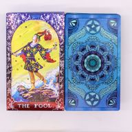Blue Foil Tarot Card Set - Mandala - with booklet