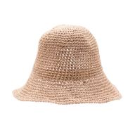 Floppy Straw Sun Hat - Rose Blush